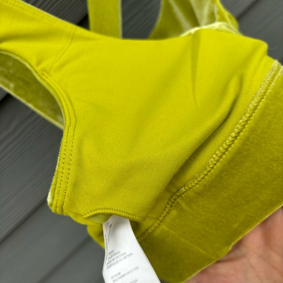 Green Velvet Fabletics Sports Bra - Picture 4 of 4